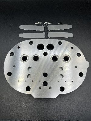 Plat industriel argenté de valve de compresseur de plat de soupape de commande