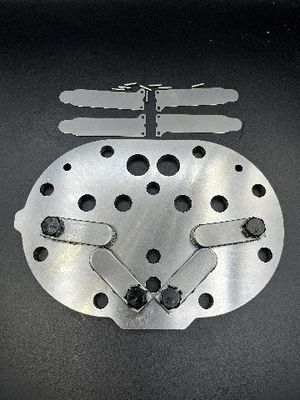 Plat industriel argenté de valve de compresseur de plat de soupape de commande